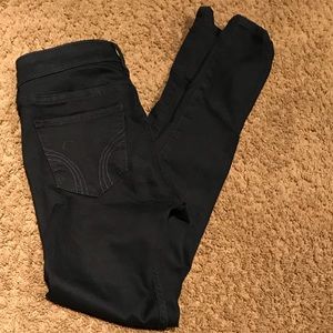 Black Hollister super skinny jeans